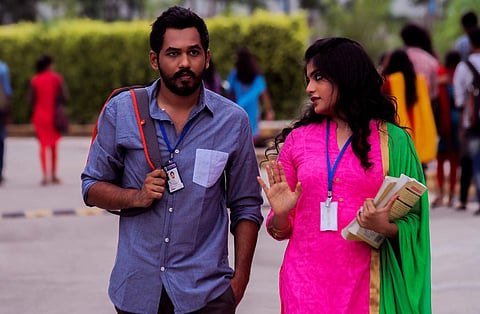 Adhi with Vijayalakshmi in Meesaya Murukku