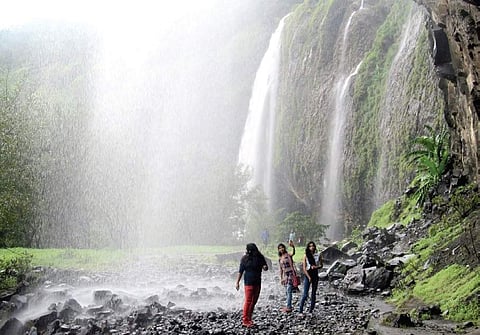 Kumbwade waterfalls​ near Belagavi is now attracting tourists| Express