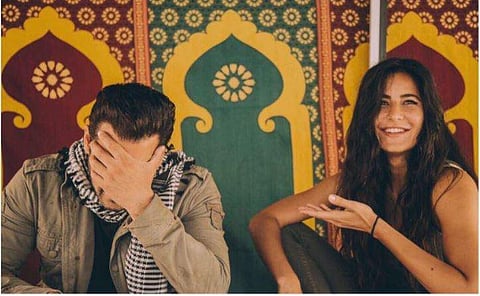 Salman Khan and Katrina Kaif during the shoot of 'Tiger Zinda Hai'(Photo | instagram.com/katrinakaif/)