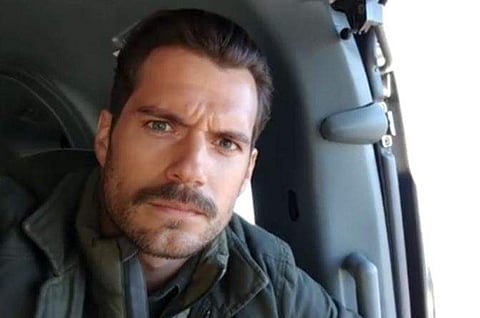Henry Cavill with a mustache | Instagram