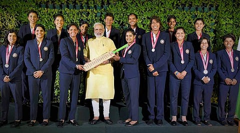 The Indian team led by Mithali Raj lost to England in the World Cup final at Lord's by nine runs.|PTI