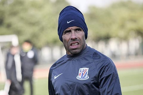Shanghai Shenhua striker Carlos Tevez has previously suggested he would look to leave after the season. | AFP