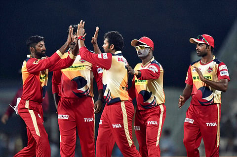 Chepauk Super Gillies players celebrate 