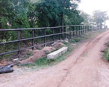 The rail barrier fencing around conflict zones of Banneghatta National Park  | G Veeresh