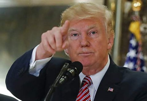 US President Donald  Trump (AP Photo/Pablo Martinez Monsivais