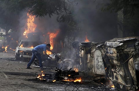 Deadly riots have broken out in a north India after CBI court convicted Gurmeet Ram Rahim Singh of raping two of his followers. (Photo | AP)