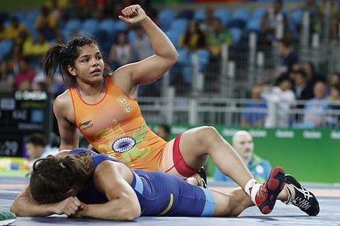 Wrestlers like Sakshi Malik will undergo ayurvedic massage sessions during camps. (File | AFP)