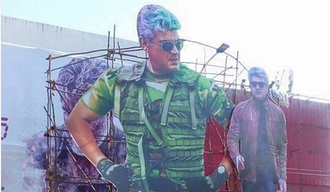 Ajith's 'Vivegam' has gone on to break the record held by Rajinikanth's 'Kabali' for being the highest opening day collection at the Chennai box-office. (Photo | Twitter)