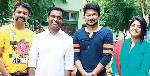 Now, Vijay Sethupathi  has lent his voice to Udhayanidhi Stalin’s upcoming venture, Ippadai Vellum, directed by Gaurav Narayanan.