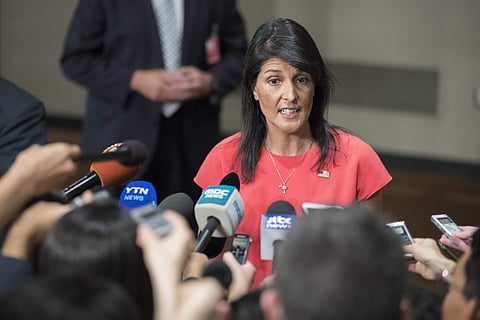 American Ambassador to the United Nations Nikki Haley.