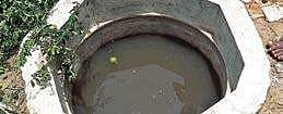 ) The water tank at godman Ravi’s house at Nimmiymapattu village near Vaniyambadi in which two-year-old Harikesh