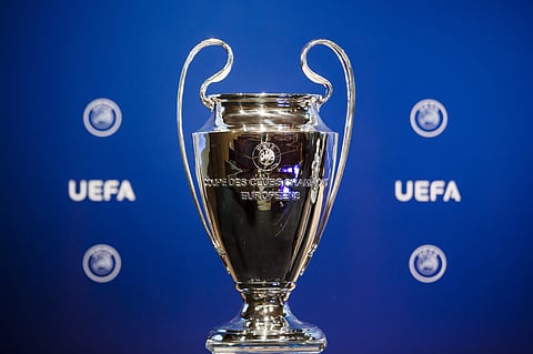 Real Madrid will face Borussia Dortmund and Tottenham Hotspur in the Champions League group stage while five-time winners Barcelona were drawn with last season's runners-up Juventus. (File | AP)