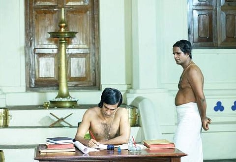 Scenes from the docu-fiction recording Raja Ravi Varma’s life