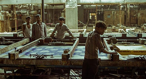 A still from Rahul Jain's documentary, 'Machines'. (Photo | Jann Pictures/ Pallas Film GmbH/ IV FILMS LTD)