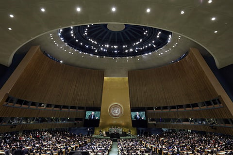 President Michel Temer of Brazil addresses the 72nd session of the United Nations General Assembly, at U.N. headquarters. (Photo | AP)