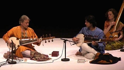 Ustad Amjad Ali Khan at the Philharmonie Cologne 2008. (Photo | Screengrab/YouTube/Martin Thomas)