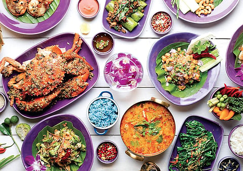 A Thai feast served at Nara Thai Mumbai