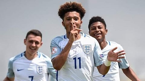 England U-17 players (Twitter/Edvard)