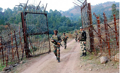 Soldier along the LoC. (PTI File Photo)