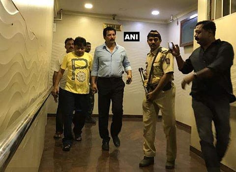 Dawood Ibrahim's younger brother Iqbal Kaskar was detained by Thane police from his Mumbai residence in an extortion case. | ANI