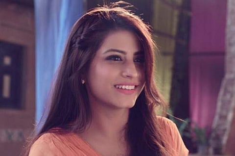 Bhumika Gurung had to prep up for a cycle scene for the Star Bharat show 'Nimki Mukhiya'. (Photo | Instagram)