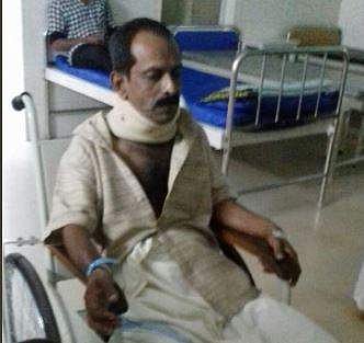 Sajeev Gopalan in hospital (Facebook/Sunil Villikadav)
