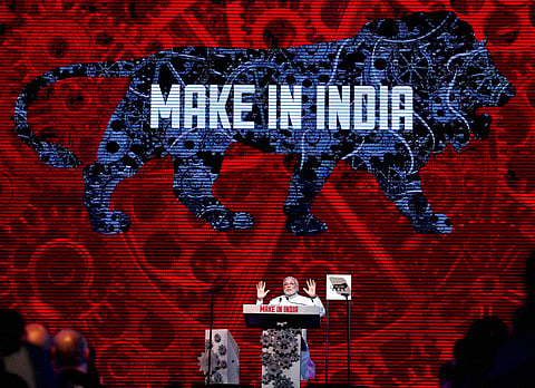 PM Narendra Modi at Make in India conclave. | PTI