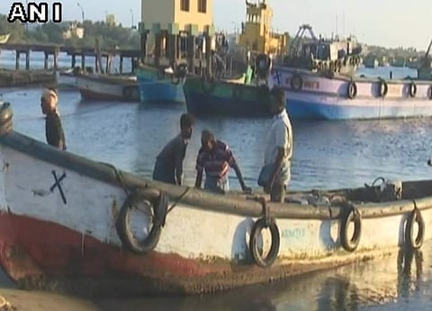 32 Indian fishermen leave for Sri Lanka to bring back Indian fishing boats being released by Sri Lankan Navy | Twitter/ANI