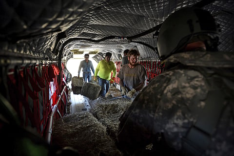 Local authorities advised residents returning homes within the evacuation zone to drink bottled water and wear surgical masks, closed-toe shoes and gloves as a precautionary measure. | AP