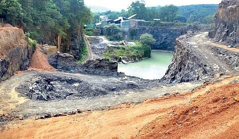 (Image for representation only) The quarry and crusher unit at Mazhuvannoor. (Photo | EPS/K Shijith)