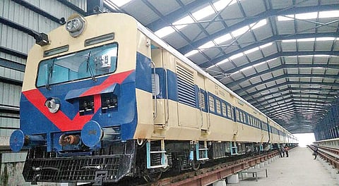 One of the 24 caoches which have arrived at Banaswadi from Kapurthala for the proposed suburban network for the City  | EXPRESS PHOTO