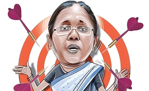 Kerala Health Minister K K Shylaja (Illustration | Amit Bandre)