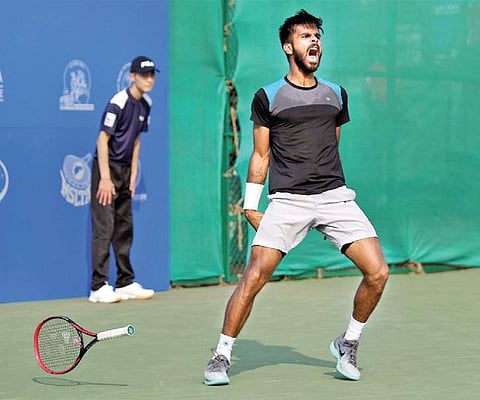 Sumit Nagal advanced to his maiden World Tour-level main draw with a 6-2, 3-6, 6-4 win over Spain’s Adrian Menendez-Maceiras in the second qualifying round. | PTI