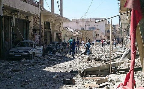 The Syrian authorities earlier on December 31, 2017, unearthed around 115 bodies. (Photo | AP)