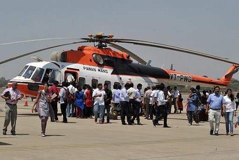 File Image of a Pawan Hans Chopper. | AFP
