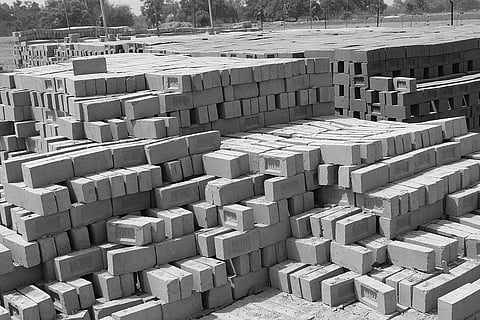 Fly ash brick move flies out of window in Jharsuguda of Odisha