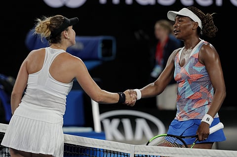 The 6-3, 7-5 loss for Venus Williams was her first in five career meetings with Bencic, who lost to Serena in the first round last year. Bencic  hit 32 winners, committed 12 errors and converted five of 11 break-point chances. Williams had committed 26 er