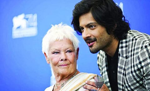 Ali Fazal and actress Judi Dench. (Photo | Associated Press)
