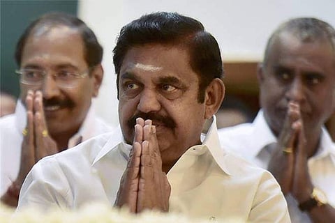 Tamil Nadu chief minister Edappadi K Palaniswami