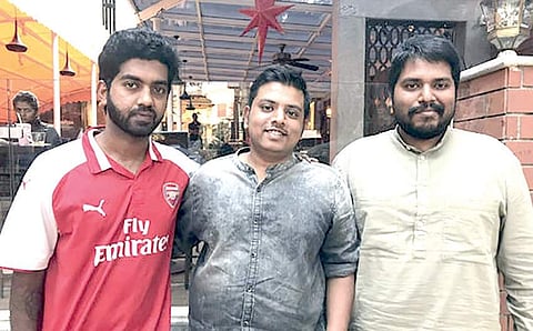 Mohan CV, Tejas N and Venkatesh Sharma, creators of Haiklu