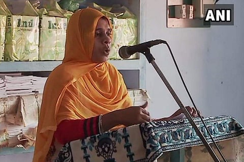 Jamitha is the general secretary of the Quran Sunnat Society. | Photo: ANI/Twitter