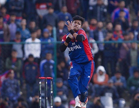 17-year-old Nepal cricketer Sandeep Lamichhane. | Image Courtesy: @SandeepLamichhaneOfficial