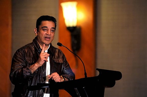 Actor Kamal Haasan's photos were burnt in Coimbatore by lawyers. (File | AFP)