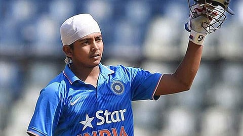 Prithvi Shaw, captain of India's U-19 World Cup team. (Photo: PTI)