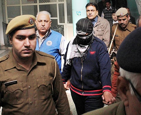 Gurugram CBI team with the 16-year-old accused in the murder of Pradyuman Thakur. (File | PTI)