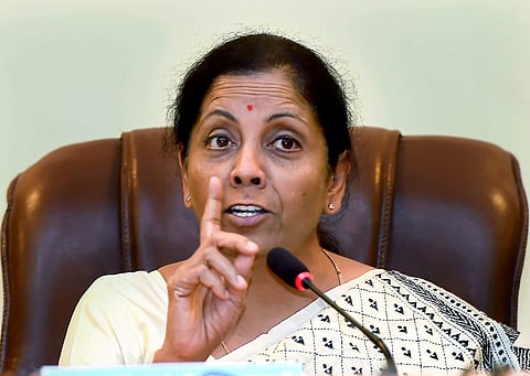 Defence Minister Nirmala Sitharaman speaks during a press conference at Yelahanka airforce station in Bengaluru, Sept 30 2018. (Photo | PTI)