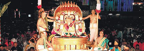 Navaratri Brahmotsavams off to colourful beginning