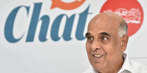 Devulapally Prabhakara Rao, Chairman-managing Director of Telangana Transco and Genco, talks exclusively to The New Indian Express in the office premises in Hyderabad on June 19, 2018. (Photo | R Satish Babu/EPS)