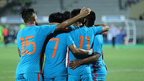 The Indian football team 