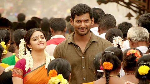Keerthy Suresh and Vishal in Sandakozhi 2